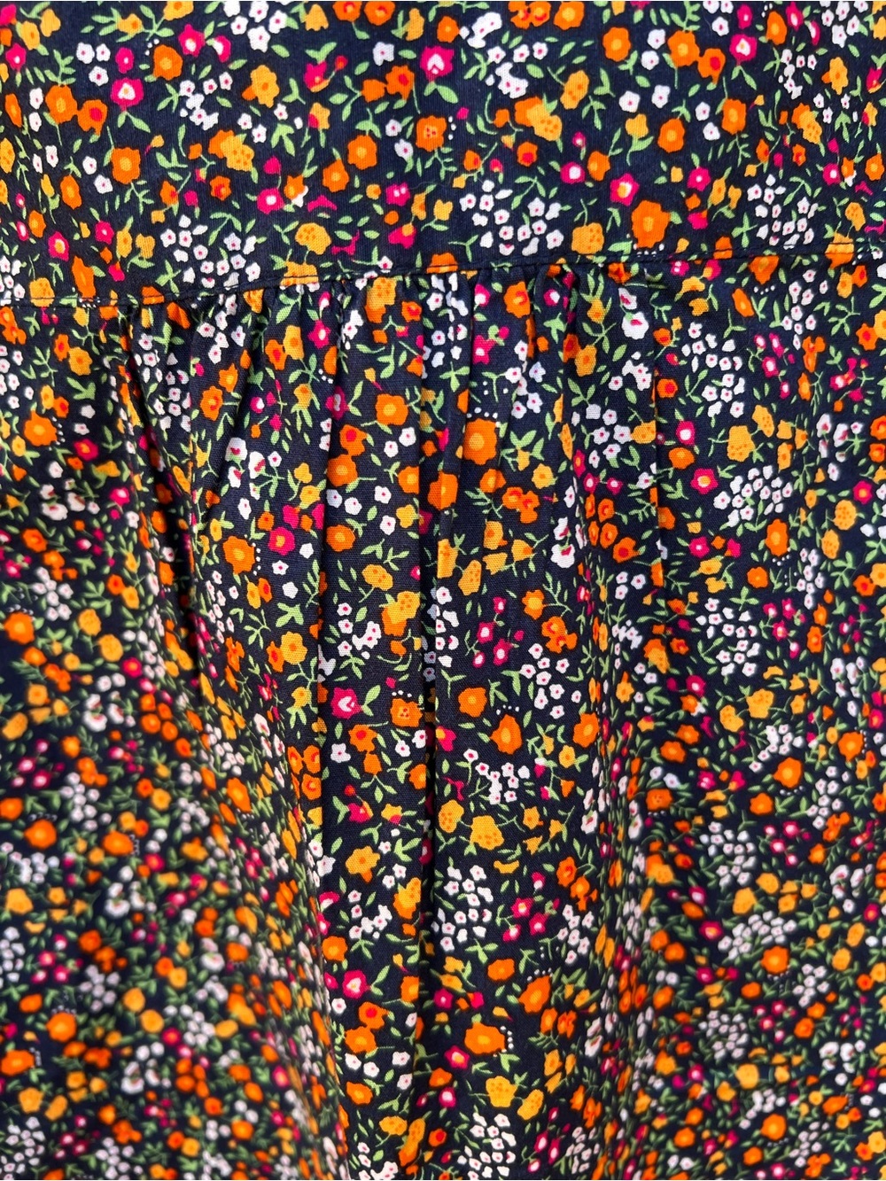 👗J. Crew Black Floral Tie-Neck Long Sleeve Shirt - Picture 9 of 9
